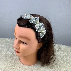 White Butterfly Hair Hoop